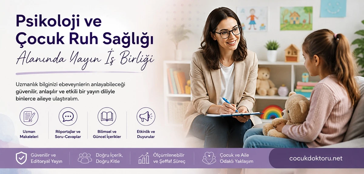 Psikoloji ve çocuk ruh sağlığı alanında yayın iş birliği